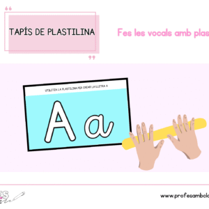 Tapís de plastilina per les vocals