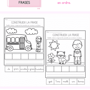 Ordena les frases